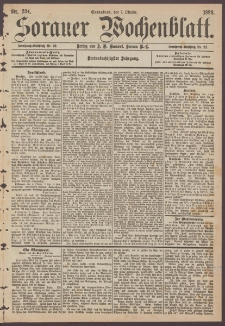 Sorauer Wochenblatt, Nr. 234. (7. Oktober 1893)