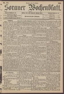 Sorauer Wochenblatt, Nr. 242. (17. Oktober 1893)