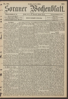 Sorauer Wochenblatt, Nr. 254. (31. Oktober 1893)