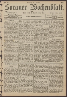 Sorauer Wochenblatt, Nr. 259. (5. November 1893)