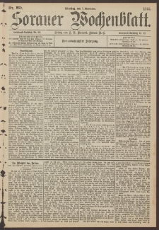 Sorauer Wochenblatt, Nr. 260. (7. November 1893)