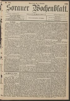 Sorauer Wochenblatt, Nr. 264. (11. November 1893)
