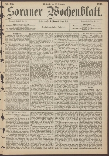 Sorauer Wochenblatt, Nr. 267. (15. November 1893)