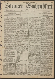 Sorauer Wochenblatt, Nr. 270. (18. November 1893)