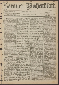 Sorauer Wochenblatt, Nr. 271. (19. November 1893)