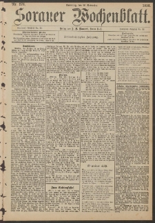 Sorauer Wochenblatt, Nr. 276. (26. November 1893)