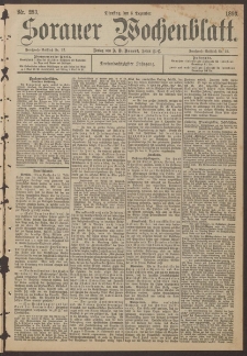 Sorauer Wochenblatt, Nr. 283. (5. Dezember 1893)