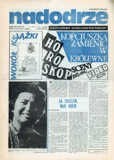 Nadodrze: dwutygodnik społeczno-kulturalny, nr 1 (11 I 1988 - 25 I 1988 R.)