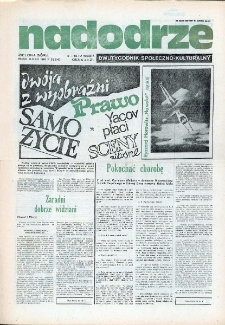 Nadodrze: dwutygodnik społeczno-kulturalny, nr 7 (3 IV - 16 IV 1988 R.)