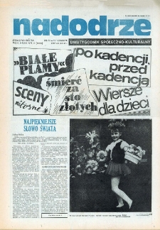 Nadodrze: dwutygodnik społeczno-kulturalny, nr 11 (29 V - 11 VI 1988 R.)