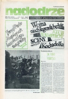 Nadodrze: dwutygodnik społeczno-kulturalny, nr 20 (2 X - 15 X 1988 R.)