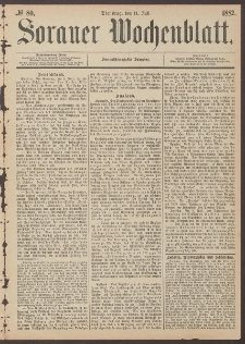 Sorauer Wochenblatt, No. 80. (11. Juli 1882)