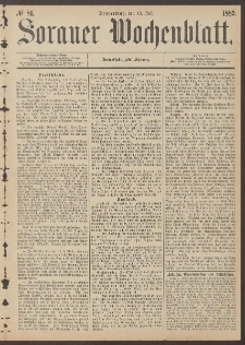 Sorauer Wochenblatt, No. 81. (13. Juli 1882)