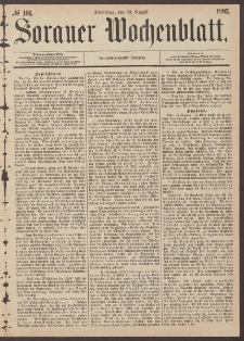 Sorauer Wochenblatt, No. 101. (29. August 1882)
