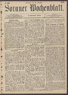 Sorauer Wochenblatt, No. 140. (28. November 1882)