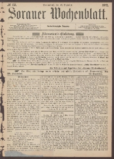 Sorauer Wochenblatt, No. 151. (23. December 1882)