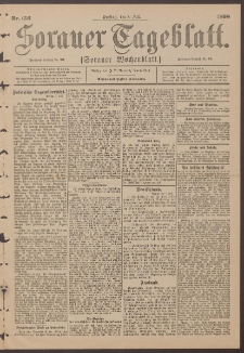 Sorauer Tageblatt (Sorauer Wochenblatt), Nr. 156. (8. Juli 1898)