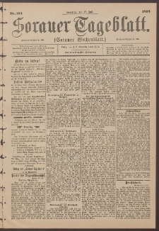 Sorauer Tageblatt (Sorauer Wochenblatt), Nr. 164. (17. Juli 1898)