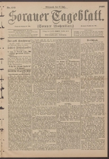 Sorauer Tageblatt (Sorauer Wochenblatt), Nr. 172. (27. Juli 1898)