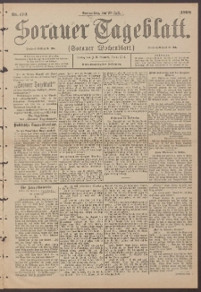 Sorauer Tageblatt (Sorauer Wochenblatt), Nr. 173. (28. Juli 1898)