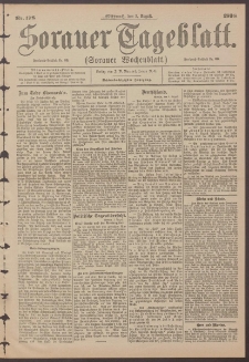 Sorauer Tageblatt (Sorauer Wochenblatt), Nr. 178. (3. August 1898)