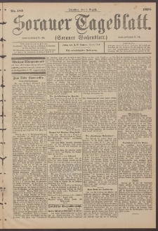 Sorauer Tageblatt (Sorauer Wochenblatt), Nr. 183. (9. August 1898))
