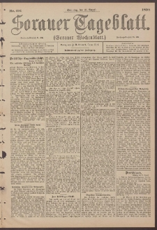 Sorauer Tageblatt (Sorauer Wochenblatt), Nr. 194. (21. August 1898)