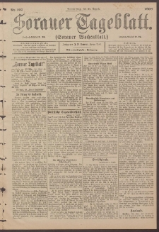 Sorauer Tageblatt (Sorauer Wochenblatt), Nr. 197. (25. August 1898)