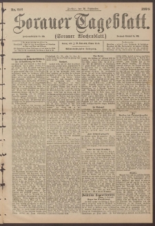 Sorauer Tageblatt (Sorauer Wochenblatt), Nr. 216. (16. September 1898)