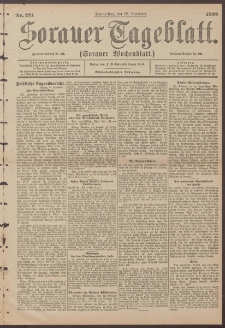 Sorauer Tageblatt (Sorauer Wochenblatt), Nr. 221. (22. September 1898)