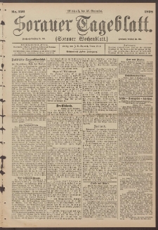 Sorauer Tageblatt (Sorauer Wochenblatt), Nr. 227. (29. September 1898)
