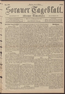 Sorauer Tageblatt (Sorauer Wochenblatt), Nr. 231. (4. Oktober 1898)