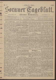 Sorauer Tageblatt (Sorauer Wochenblatt), Nr. 5. (7. Januar 1898)