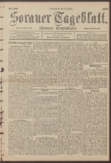 Sorauer Tageblatt (Sorauer Wochenblatt), Nr. 235. (8. Oktober 1898)