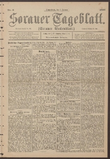 Sorauer Tageblatt (Sorauer Wochenblatt), Nr. 6. (8. Januar 1898)