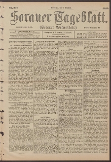 Sorauer Tageblatt (Sorauer Wochenblatt), Nr. 236. (9. Oktober 1898)