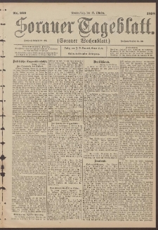Sorauer Tageblatt (Sorauer Wochenblatt), Nr. 239. (13. Oktober 1898)