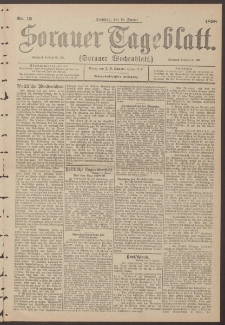 Sorauer Tageblatt (Sorauer Wochenblatt), Nr. 13. (16. Januar 1898)