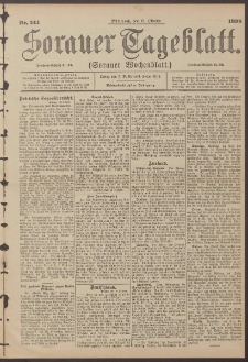 Sorauer Tageblatt (Sorauer Wochenblatt), Nr. 244. (19. Oktober 1898)