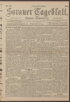 Sorauer Tageblatt (Sorauer Wochenblatt), Nr. 246. (21. Oktober 1898)