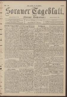 Sorauer Tageblatt (Sorauer Wochenblatt), Nr. 18. (22. Januar 1898)
