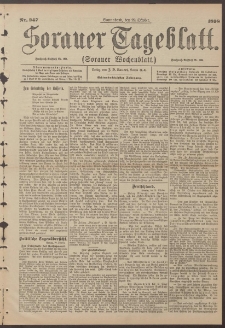 Sorauer Tageblatt (Sorauer Wochenblatt), Nr. 247. (22. Oktober 1898)