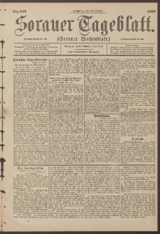 Sorauer Tageblatt (Sorauer Wochenblatt), Nr. 248. (23. Oktober 1898)