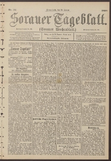 Sorauer Tageblatt (Sorauer Wochenblatt), Nr. 24. (29. Januar 1898)