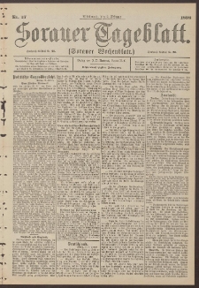 Sorauer Tageblatt (Sorauer Wochenblatt), Nr. 27. (2. Februar 1898)