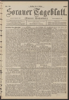Sorauer Tageblatt (Sorauer Wochenblatt), Nr. 29. (4. Februar 1898)