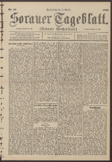 Sorauer Tageblatt (Sorauer Wochenblatt), Nr. 34. (10. Februar 1898)