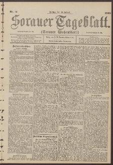 Sorauer Tageblatt (Sorauer Wochenblatt), Nr. 41. (18. Februar 1898)