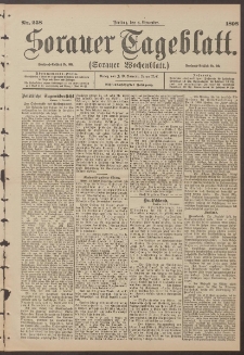 Sorauer Tageblatt (Sorauer Wochenblatt), Nr. 258. (4. November 1898)
