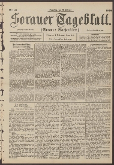 Sorauer Tageblatt (Sorauer Wochenblatt), Nr. 49. (27. Februar 1898)